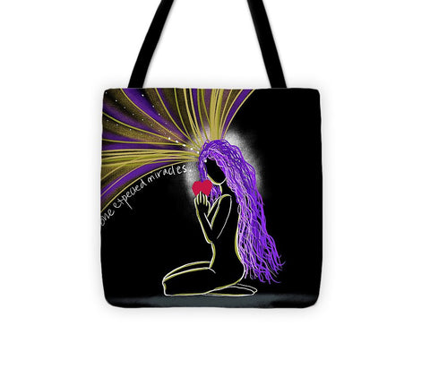 She Expected Miracles - Tote Bag