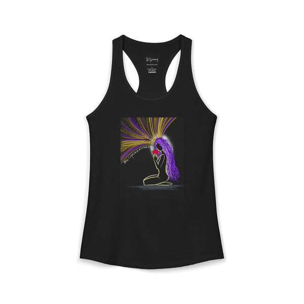 Miracles Design Black Racerback Tank