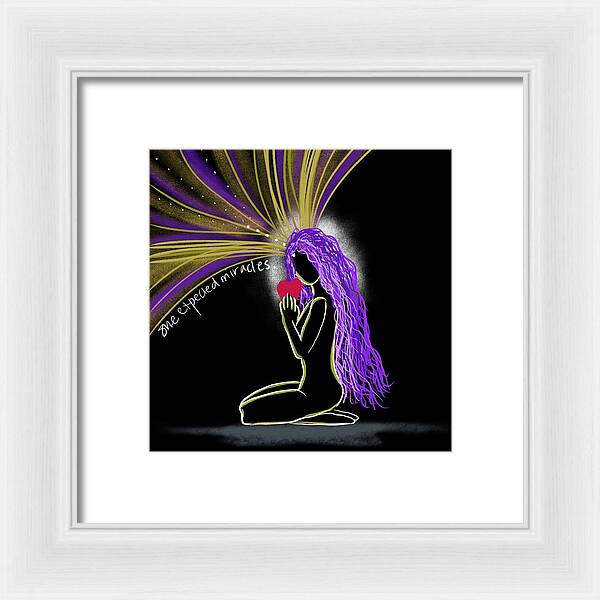 She Expected Miracles - Framed Print