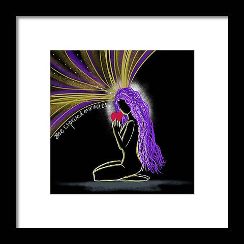 She Expected Miracles - Framed Print