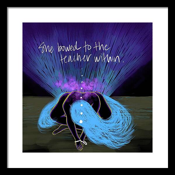 Teacher Within - Framed Print