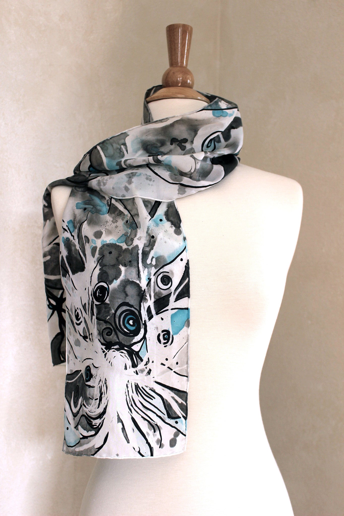 Spiral Dreams - Blue and Black