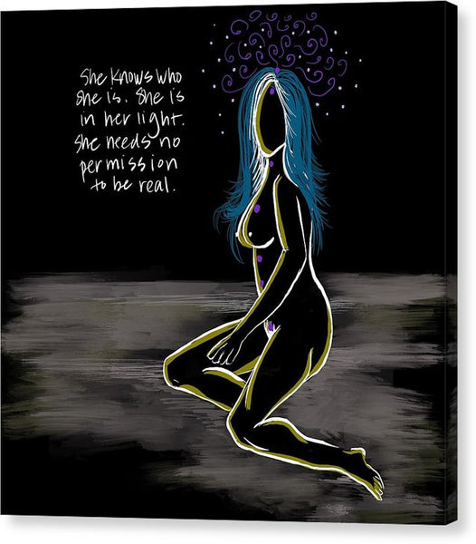 In Her Light - Canvas Print